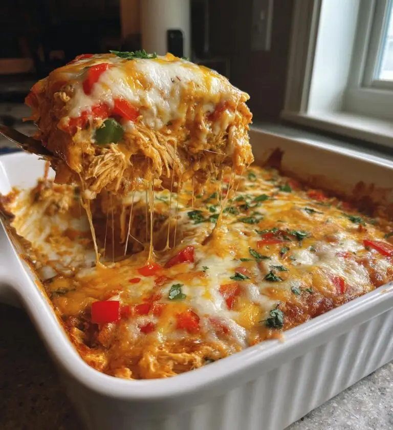 Keto Enchilada Casserole with Chicken