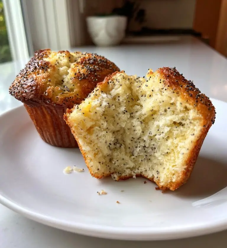 Muffinki cytrynowe z makiem i jogurtem greckim