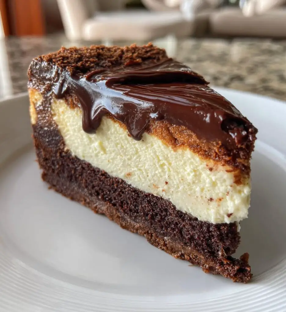 Sernik na zimno z brownie