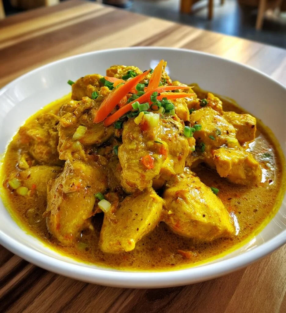 Kurczak w sosie curry z mlekiem kokosowym