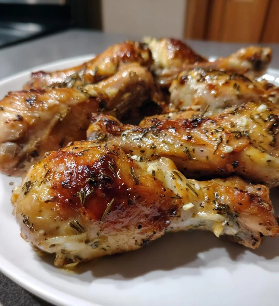 Pieczone udka z kurczaka w marynacie jogurtowej