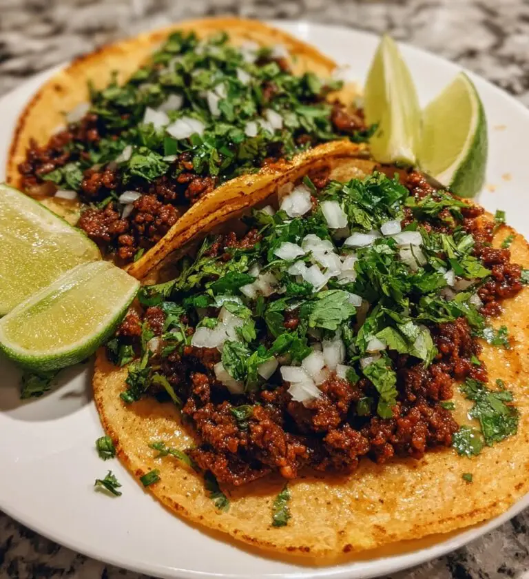 Tacos z wołowiną, kolendrą i limonką