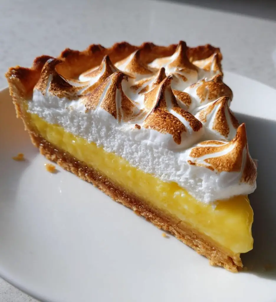 Tarta z kremem cytrynowym i bezą